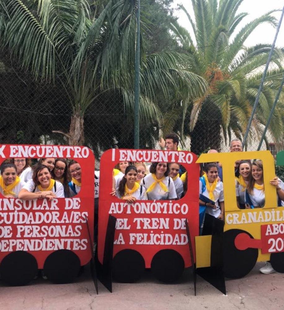 Participantes en un encuentro insular y autonómico de personas cuidadoras